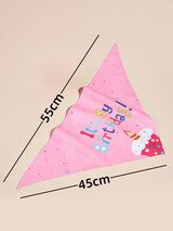 Creative Printing Triangular Binder Birthday Saliva Towel