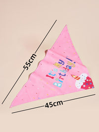 Creative Printing Triangular Binder Birthday Saliva Towel