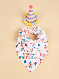 Creative Printing Triangular Binder Birthday Saliva Towel