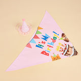 Creative Printing Triangular Binder Birthday Saliva Towel