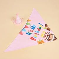 Creative Printing Triangular Binder Birthday Saliva Towel