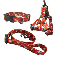 #3 Christmas Dog Leash Chest Harness