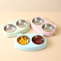 Doggydaart Double Plastic Bowl