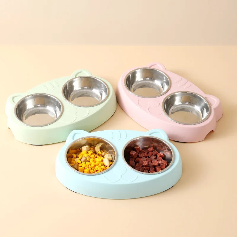 Doggydaart Double Plastic Bowl