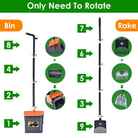 Pooper Scooper Kit With Bin