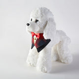 Pet Suit Bow Tie  Adjustable Bib
