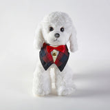 Pet Suit Bow Tie  Adjustable Bib