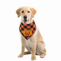 Halloween Bandana With Pumpkin Appliques