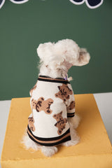 Dog V-neck 100% Cotton Sweater